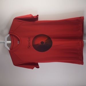 A4 Women's Cooling Performance Crew Tshirt Size Large Scarlet